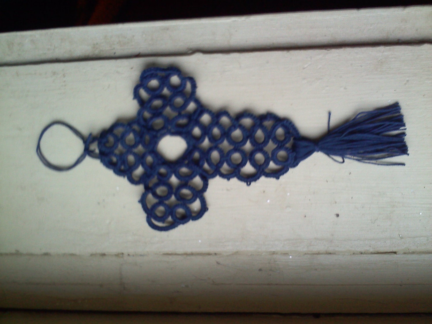 Tatted Cross Wall Hanging