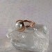 Freshwater Pearl Sterling Silver Bezel Rustic Solid Copper Ring Available in Size 8