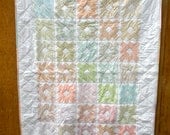 Pastels handmade quilt