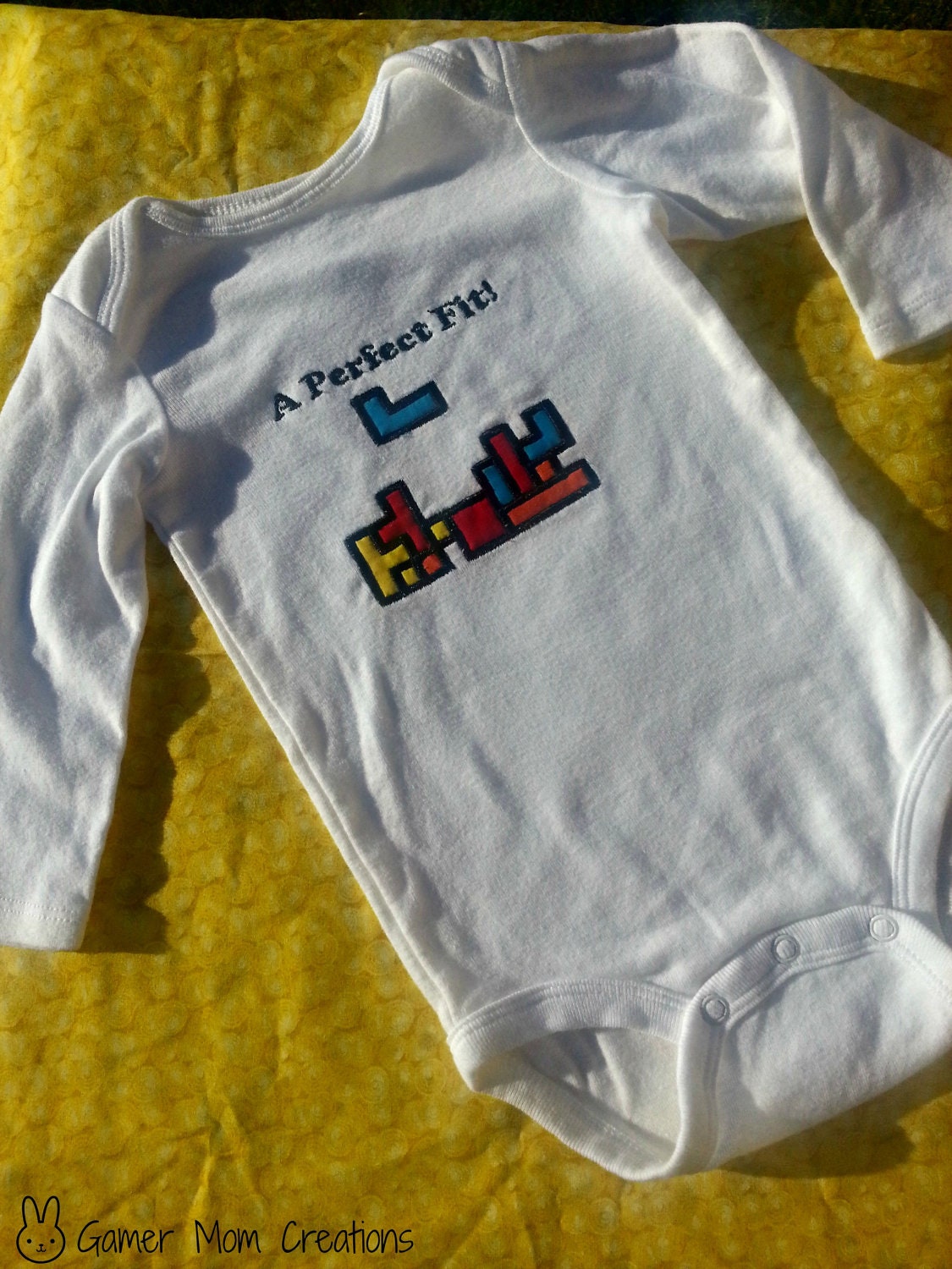 Tetris Video Game Applique Onesie or Shirt