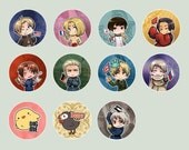 Hetalia Buttons