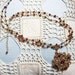 Very unusual red and white rhinestone necklace from yesteryear