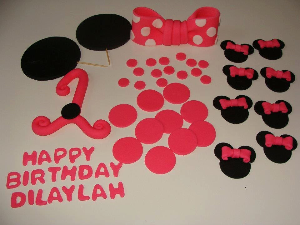 minnie mouse fondant