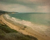 Vintage Crystal Cove Beach Photograph, Retro California Shore Photo, 8" x 12"