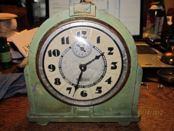 Vintage Gilbert Alarm Clock Rare by ShoreCollectibles on Etsy