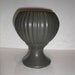 Vintage, Floraline 407 Pedestal Matte Dark Greenish Gray Vase Mid Century 6 5/8" Tall