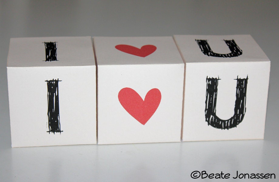 Instant Download DIY Paper Crafts - Love Blocks Il_170x135