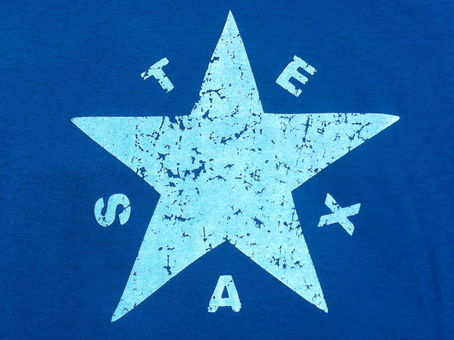 First Texas Flag  - Men's T-shirt - Blue Fine Jersey - American Apparel - Truckpatch Designs
