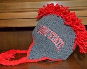 OHIO STATE Mohawk Scarlet and Grey - Available in all sizes.  Size1-3 years
