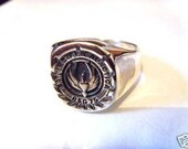 Solid Sterling Silver 925 Galactica BSG 75 - STAR WARS Ring All Size