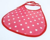 Pink Stared oilcloth bib Il_170x135