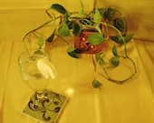 Drink  coasters green,   Decoupage tile, Swirls  4 x 4  -FREE SHIPPING