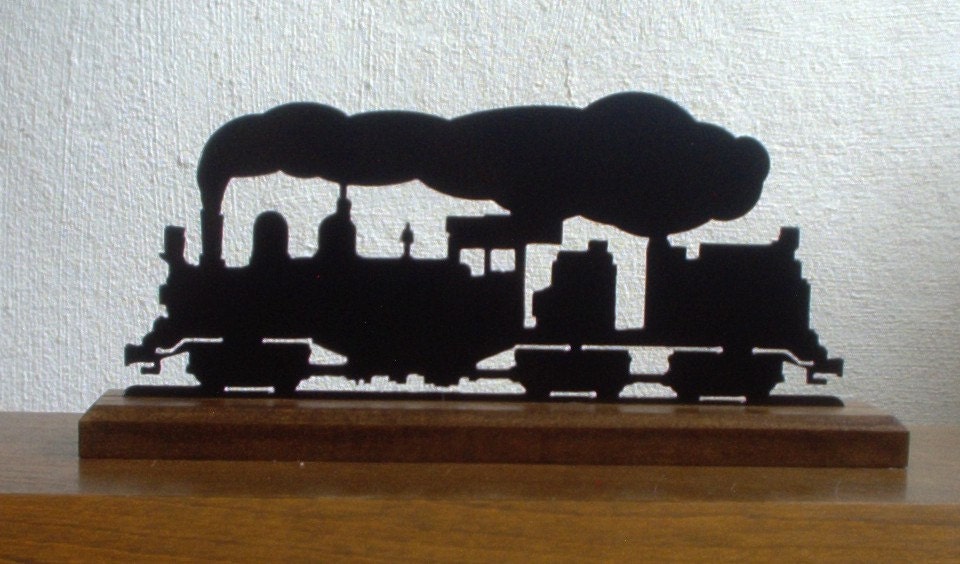 shay steam locomotive metal silhouette set in by shay steam locomotive metal silhouette set in by