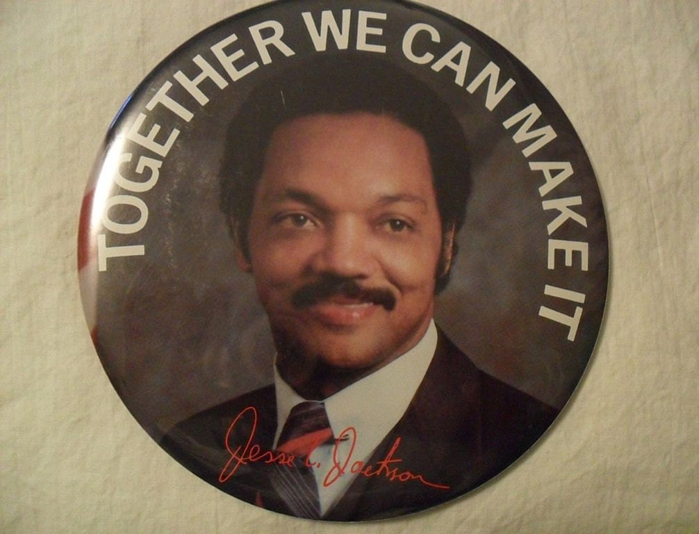 3 Jesse Jackson Presidential Campaign Pin Backs Political Buttons