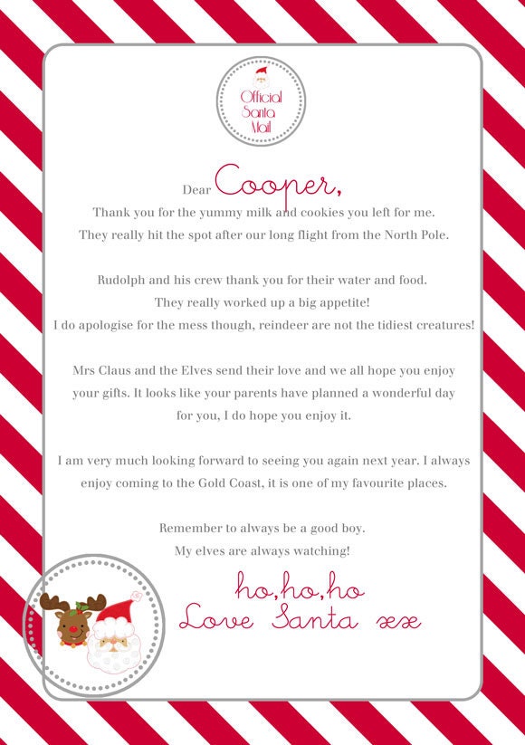 Personalized Santa Letter