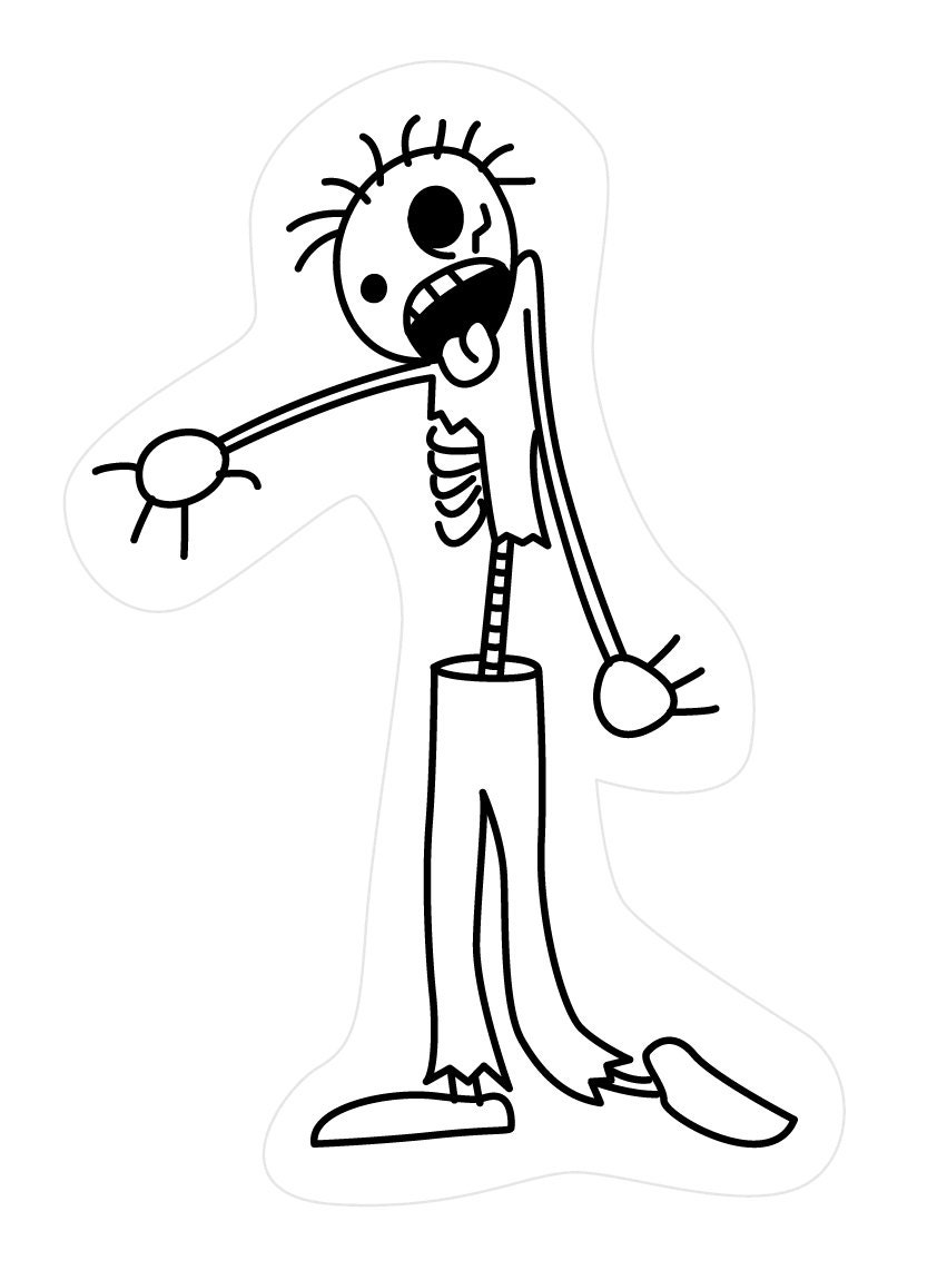 Items similar to Zombie Dad Stick Figure on Etsy