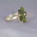 Rare Guess Designer Mod Retro Style Ring Hibiscus Lime Green Flower Rhinestone Size 7