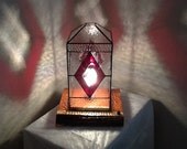Sheila Diane stained glass lamp.