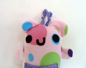 Bubblegum Pink Monster Pocket Plush Animal Cute Kawaii Baby Toy - SquirrelNap