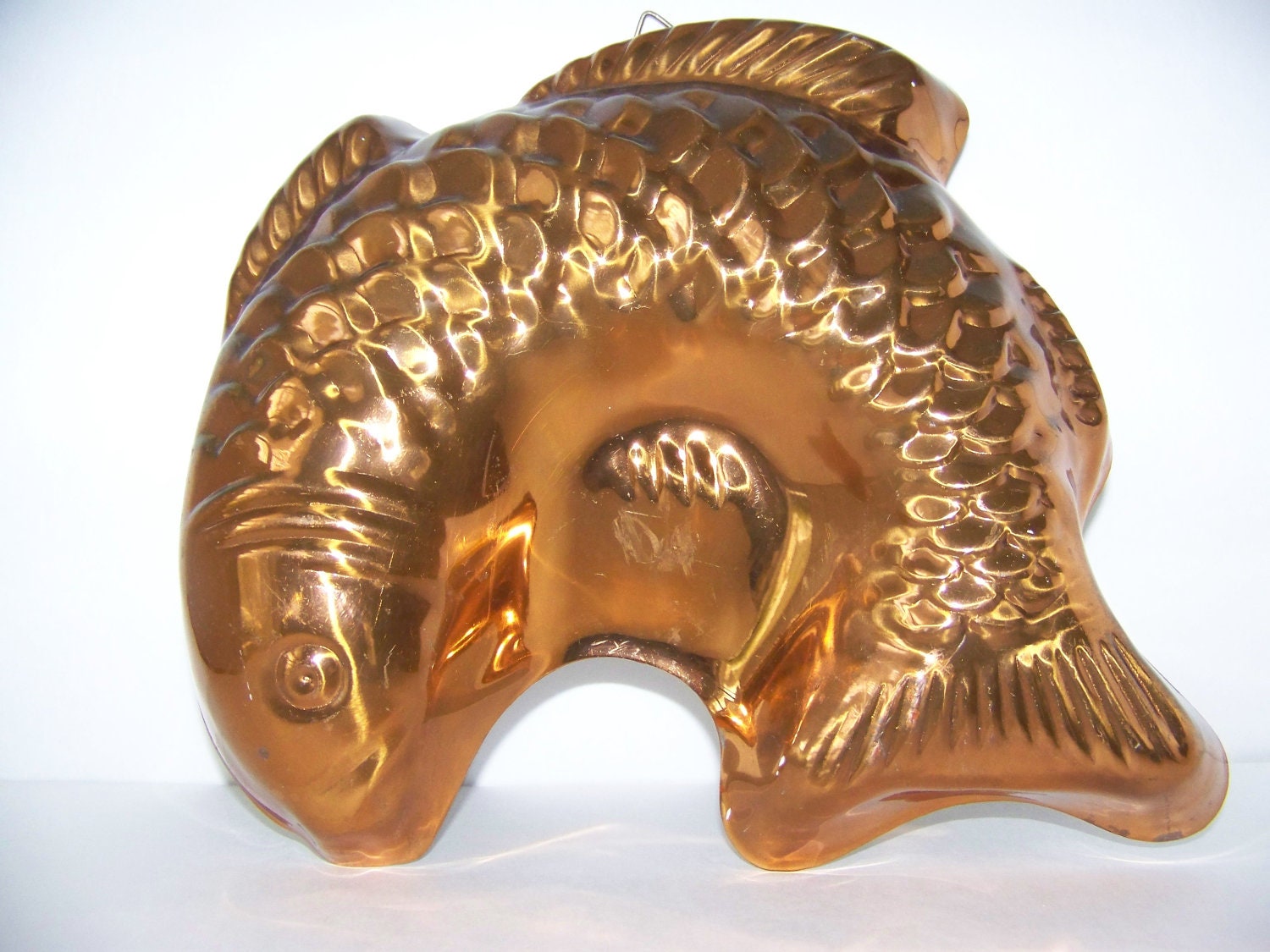 Vintage Copper Fish Mold/Jello Mold by TeaAndHoneyVintage on Etsy