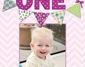 The Big One 1st Birthday Invitation in Purple - Printable Il_170x135