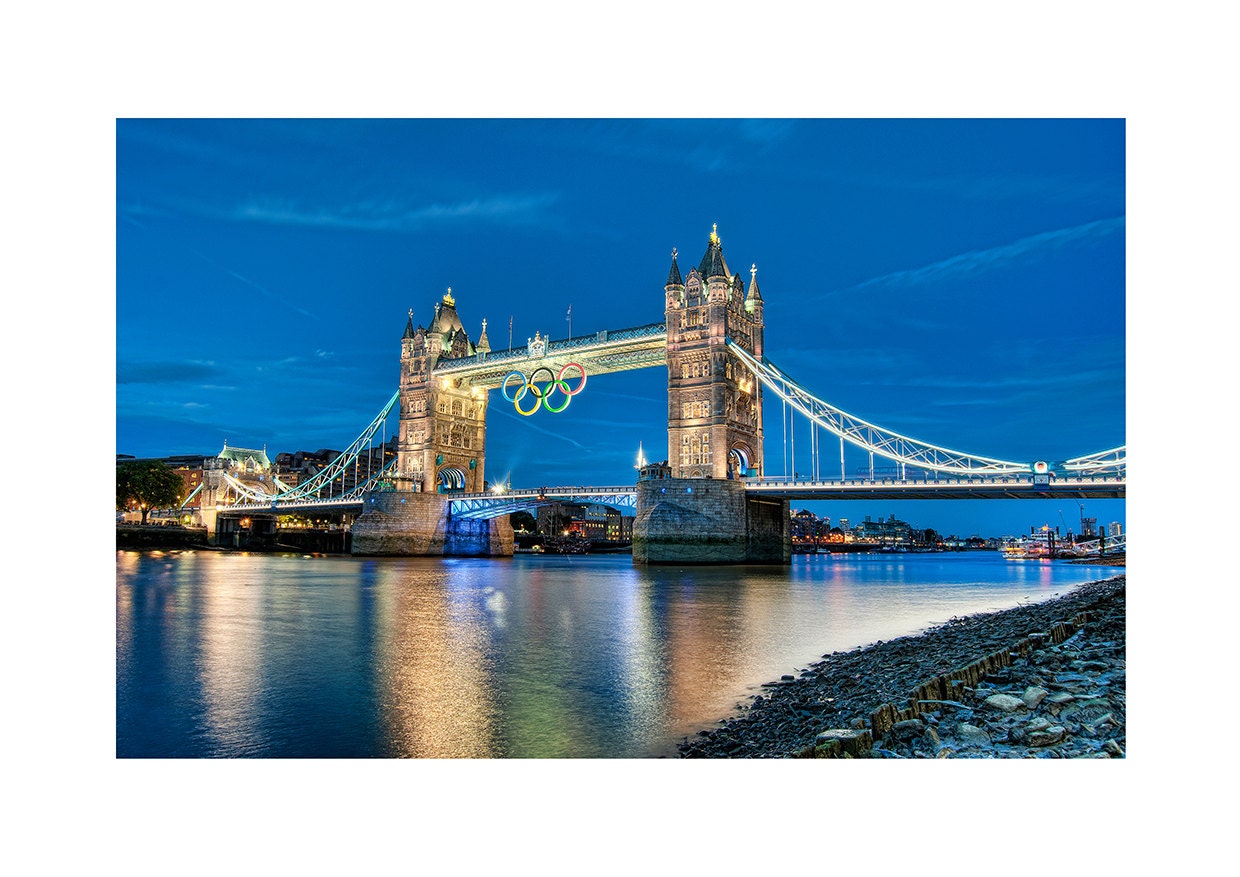 Tower Bridge 004 (LIMITED EDITION colour PRINT)  River Thames Landscape London Olympics 2012