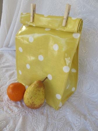 Reusable Oilcloth Lunch Bag "Sunny"
