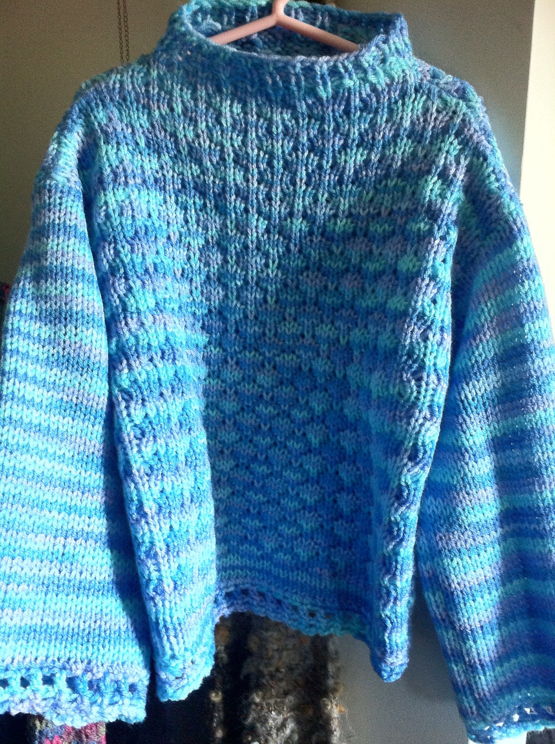 Girls One of a Kind Knit/Crochet Sweater