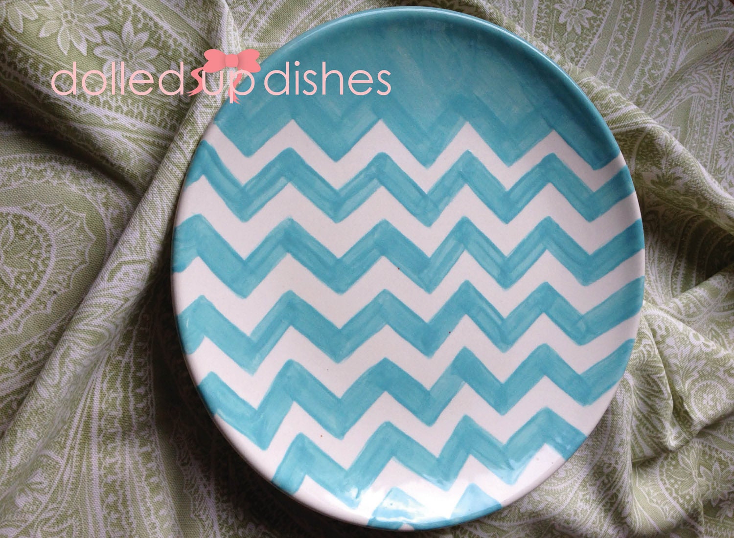 Patterned Plate - Chevron