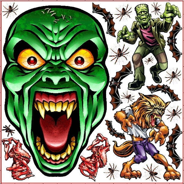 Halloween Graphic Kit - reusable decal sticker decorations Il_170x135