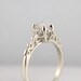 Raw Uncut Rough Diamond Ring - Sterling Silver Filigree Ring - Gemstone Ring - April Birthstone - Antique Style Engagement Ring
