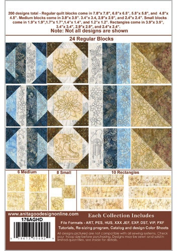 Anita Goodesign Embroidery Machine Designs CD QUILT For All Seasons Winter