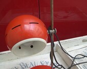 vintage eyeball globe table lamp, 1970s, 1960s space age, atomic, g.Sarfatti style, Eames, Panton era
