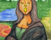 Mourning Mona Lisa - Painting