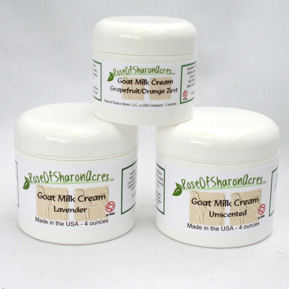 Goat Milk Cream (2 ounce) - You choose scent from Rose of Sharon Acres