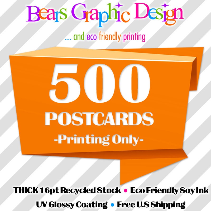 Postcard Printing 500 Postcards