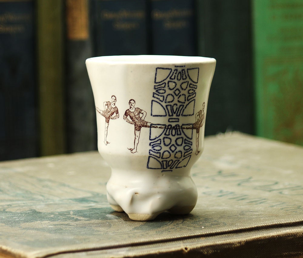Shot Glass- Acrobat Men -  Dining - Entertaining -  Barware