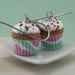 Chocolate Cupcake Earrings