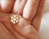 Snow Petals -- Everyday Classics, Christmas Delights, Stocking Stuffers, Silver Necklace, Snowflakes