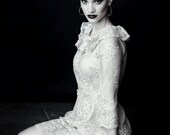 Boudoir Queen Couture Fall Collection 2013 Net Tunic Dress with Metallic Over skirt