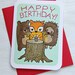 Happy Birthday Woodland Party - Notecard