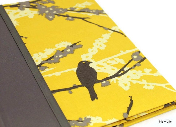 iPad Case, IPad Cover, Hardcover iPad Case Stand iPad 1, iPad 2, iPad 3 - Joel Dewberry Sparrows Vintage Yellow, Magnet Close