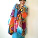 Plus Size Women's Cardigan Sweater with Crochet Circles
