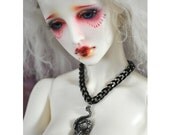 BJD Style Choice Black & Silver Necklace SD EID Doll Jewelry
