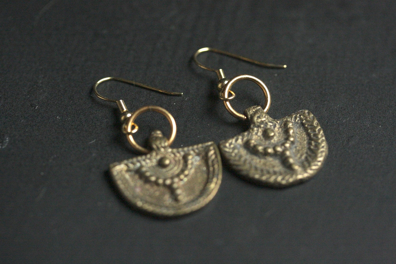 Brass Tribal Earrings