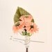 pink floral boutonniere, wedding keepsake, flower buttonhole - PEACH BLOSSOM