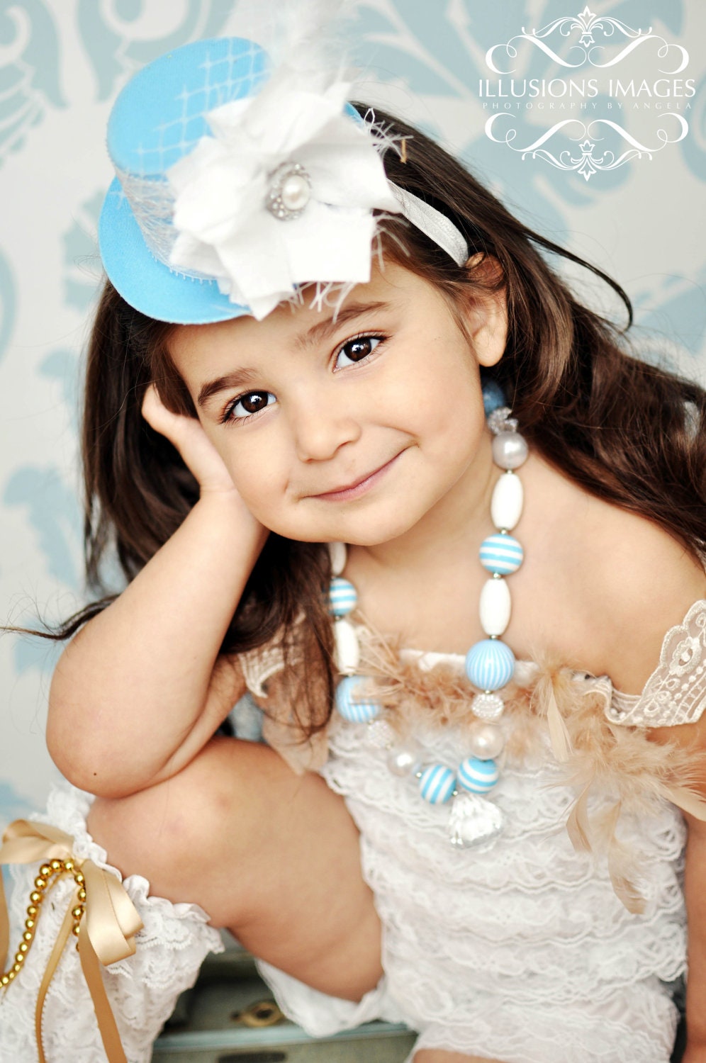 Mini top hat-mini top hat fascinator-blue headbands-baby blue-Alice in wonderland-mad hatter