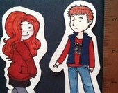 Doctor Who Stickers Amy and Rory