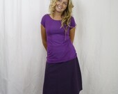 comfy skirt-XXL-EGGPLANT