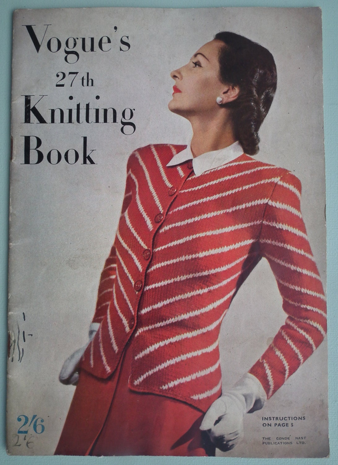 VOGUE Knitting Book No 27 - Knitting Patterns Vintage 1940s Womens Sweaters Cardigans Jumpers - 40s original patterns